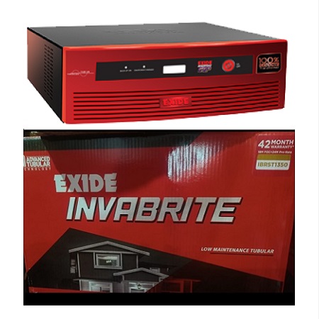 Exide Inverterz GQP 1125 Home UPS and Exide InvaBrite Tubular IBRST1350