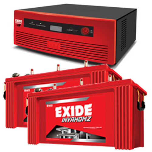 Exide Inverterz GQP 1625 and 2pcs Exide Inva Homz IHST1500