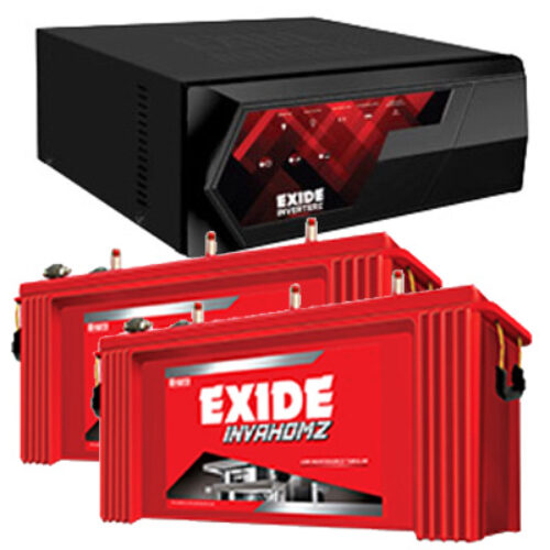 Exide Inverterz Magic 1500 Home UPS and 2pcs Exide Inva Homz IHST1500