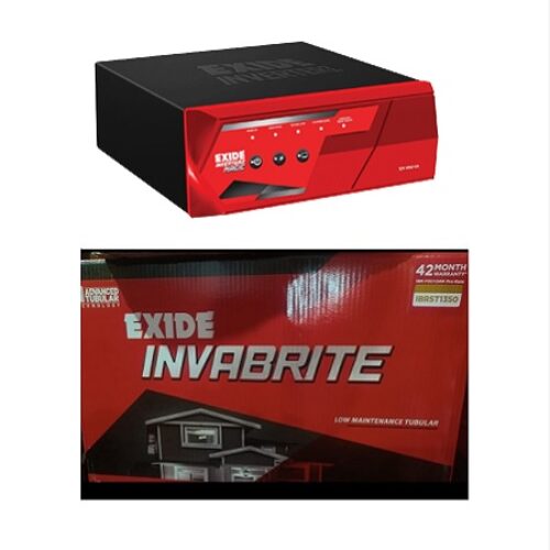 Exide Inverterz Magic 800 Home UPS and Exide InvaBrite Tubular IBRST1350