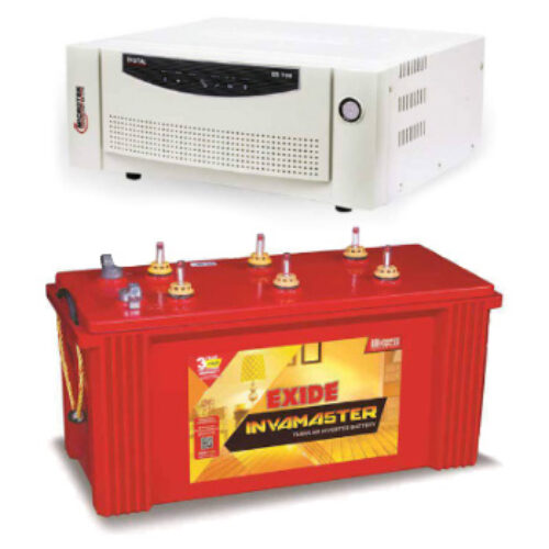 Microtek + Exide Combo-Microtek Digital UPS EB 700 Home UPS and Exide InvaMaster IMST1500