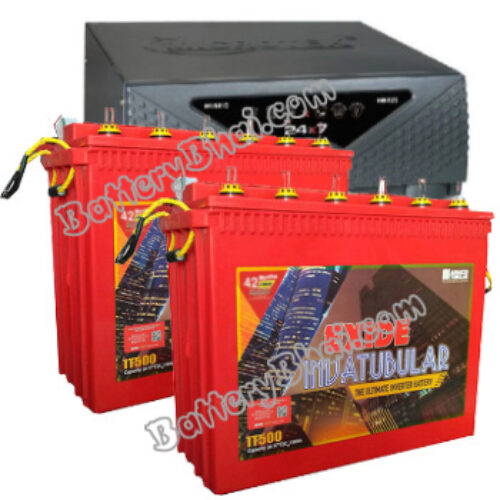 Microtek + Exide Combo Microtek UPS 24×7 HB 1875 and 2pcs Exide Inva Tubular IT500