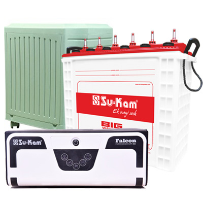 Su-kam Falcon 900 and Su-kam Big Warrior TT15036 and Non Brand Trolley