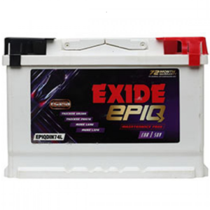 exide fepo epiq din74l battery